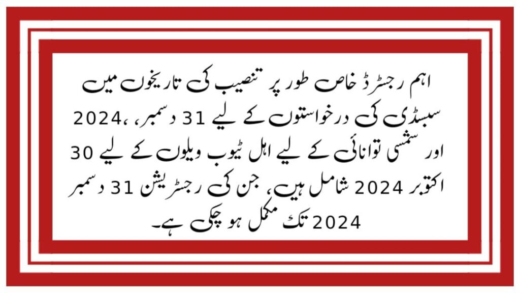 CM Punjab Solar Program Agriculture Tubewells Report December 2024-25